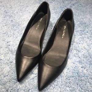 Via Spiga Leather Pump Block Heels Formal